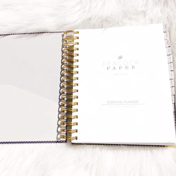 Peacock Paper large navy blue calendar planner - Picture 6 of 8